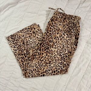 One September Leopard Print Pants – XLTG – NWOT – Voluminous Waist